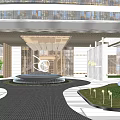 Modern Gate High-end Hotel Gate 3d model