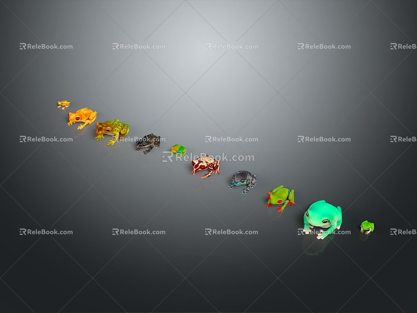 Frog Frog Frog Poison Frog Game Frog Reptile Cold Blooded Animal Reptile Reptile 3d model