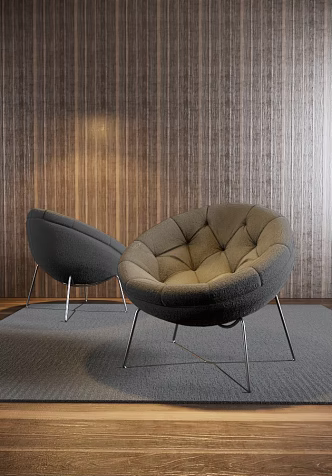 Modern Sofa Chair Simple Casual Single Chair Sofa 3d model