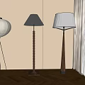Retro floor lamp 3d model
