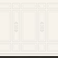 Carved clapboard lines 3d model