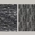 Modern Decorative Wall Panel Designs With Dark Stone And Wood Textures 3d model