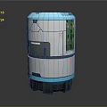 Modern Sci-Fi Equipment Sci-Fi Capsule Space Capsule Hibernation Cabin Freezing Cabin 3d model