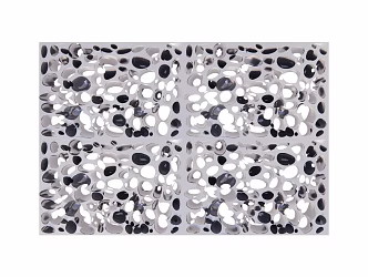 modern aluminum foam 3d model