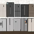 Various Models of Refrigerators and Freezers in Different Colors and Modern Designs