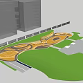 Residential Landscape Featuring Lush Trees Open Green Space And Recreational Walking Path