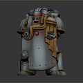 Mech Warrior Mech Soldier Machine Battlearm Mechanical Battlearm Machine Fighter Robot 3d model