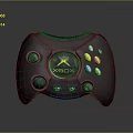 Xbox Controller With Colored Buttons And Black Ergonomic Design For Gaming 3d model