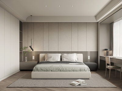 Modern Home Master Bedroom 3d model