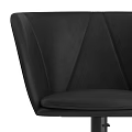 Modern Table And Chair Combination With Black Gray Orange Wheeled Chairs Design
