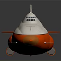 Red And White Streamlined Hydrofoil Water Transport With Modern Fast Design Features