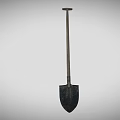 Durable Hardware Tool Shovel With Metal Blade And Wooden Handle For Construction And Gardening Use