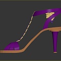 High Heels Stiletto Shoes Stiletto Heels Thick Heel Shoes 3d model