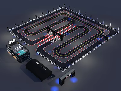 Track car track car event car club car test drive car listed 3d model