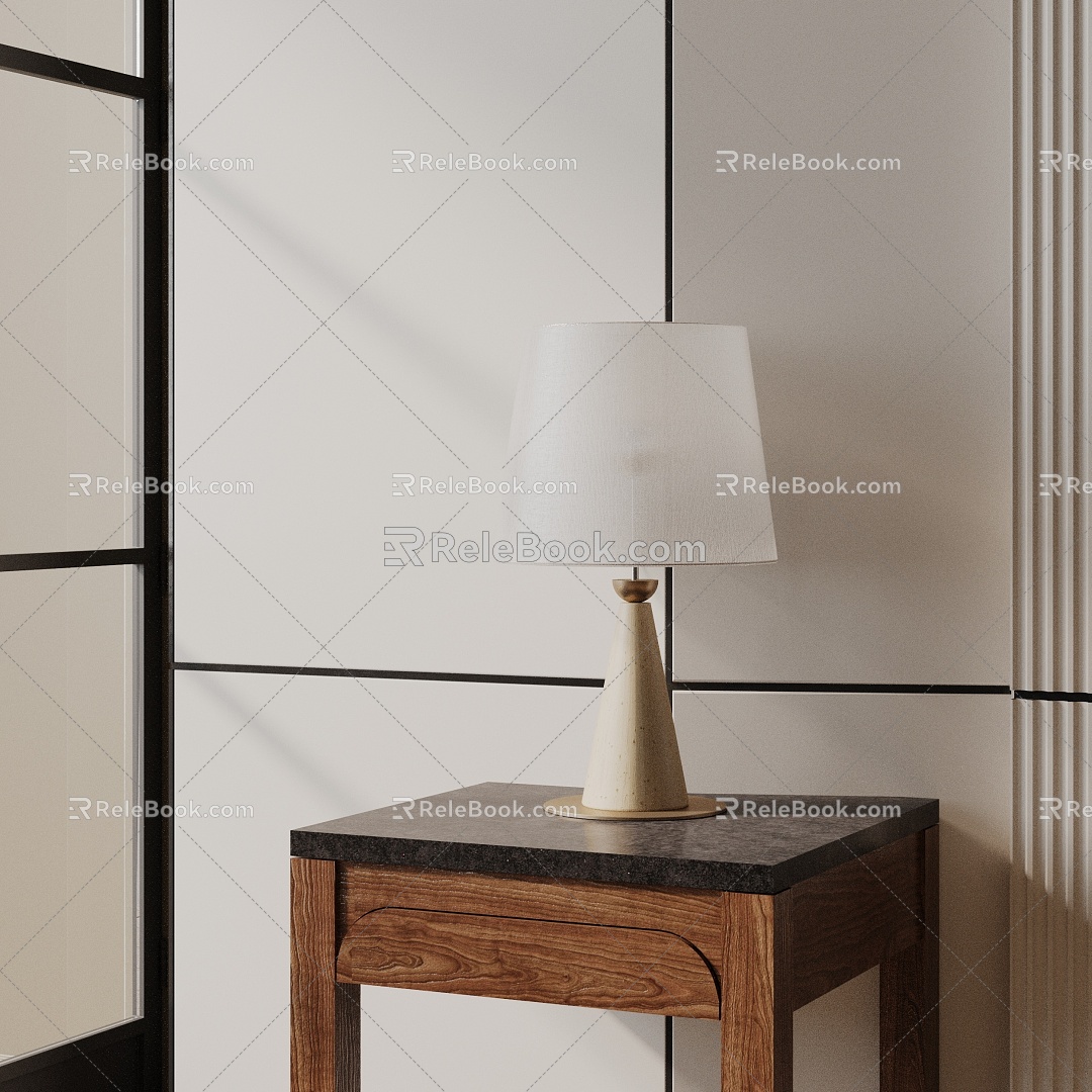 Modern table lamp 3d model