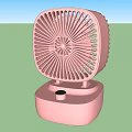 Two Pink Modern Air Cooler Fans With Compact Design And Stylish Portable Base