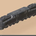 Vintage Metal Train Locomotive With Detailed Engine And Rustic Texture