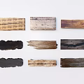 Garden Landscape Design Using Various Colored Wooden Planks With Natural Textures