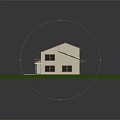 Two Story House Featuring Brown Roof Solar Panels White Walls Garage Driveway And Green Lawn