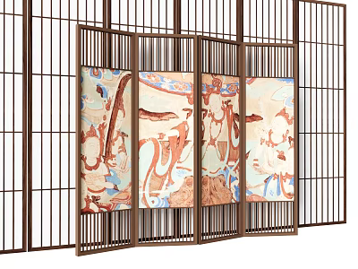 Screen partition 3d model