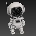 Cute robot science fiction robot cartoon robot intelligent robot small robot 3d model
