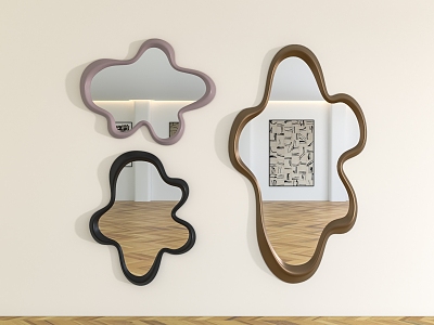 Full-body mirror bathroom mirror decorative mirror model