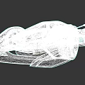 Green Supercar With Modern Futuristic Design Streamlined Body Sharp Lines And Golden Wheels