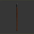 Traditional Metal Headed Axe with Dark Wooden Handle Double Bladed Design for Historical Use
