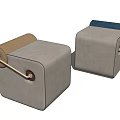 Modern Sofa Stool Low Stool Pier 3d model