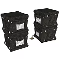 Stacked Camouflage Container Buildings With Vents And Metal Frames Design