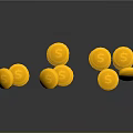 Shiny Stacked Gold Coins With Different Stacking Arrangements On Dark Background
