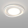 Modern Ceiling Lights with Various Shapes and Illuminated Design for Home Interior 3d model