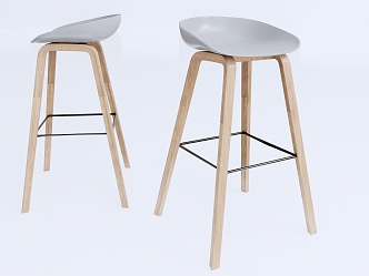 Modern Bar Chair 3d model