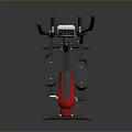 Elliptical Machine for Home Daily Fitness with Digital Display Black Frame and Red Pedals