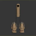 Car Engine Parts In Golden Color With Connected Mechanical Structure And Shiny Surface