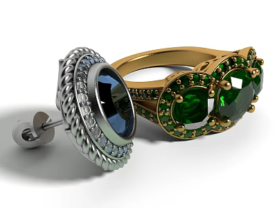 Modern Style Jewelry Ring Diamond Ring Jewelry Ring 3d model