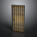 Sturdy Exterior Metal Grille Door With Protective Bars And Secure Design