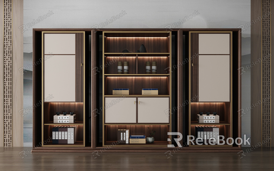 New Chinese Bookcase model