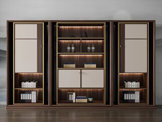 New Chinese Bookcase 3d model