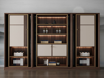 New Chinese Bookcase 3d model