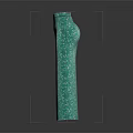 Turquoise Long Dress with White Swirl Patterns for Elegant Fashion Style