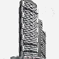 Modern High Rise Residential Building With Unique Tower Design And Urban Facade