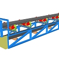 Modern conveyor belt conveyor 3d model