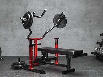 Modern Fitness Equipment Gym 3d model