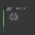 Modern Black Table and Chair Set in Bright Interior with Green Plant Wall Art Rug