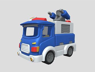 Modern toy car toy fire truck 3d model