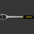 Professional Socket Wrench Hardware Tool With Black Yellow Handle And Metal Construction