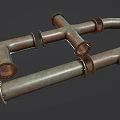 Industrial LOFT Piping Package 3d model
