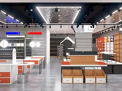 Modern Jewelry Store 3d model