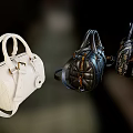 Fashionable Women Handbags Collection With White Quilted Black And Patterned Designs And Top Handles